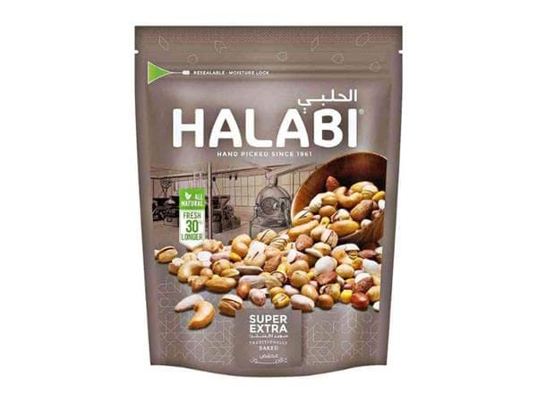 Lebanese Al Halabi Mixed Nuts Tasty Snacks 250g Packs Wholesale Deals (Super Extra, 14 Packs)
