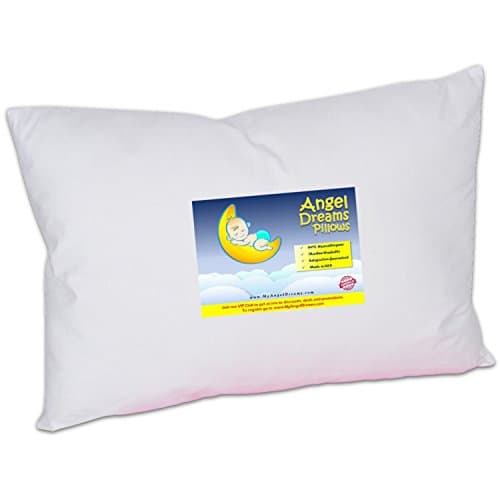 Toddler Pillow 13 x 18 - Soft Hypoallergenic Pillows for Kids. Made in USA