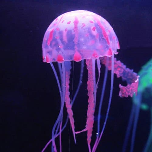 Jellyfish S Pink Aquarium Fish Tank Landscape Decoration Glow Simulation Animal Plants Ornament no.21