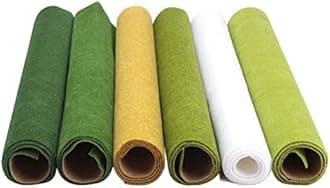 Model Artificial Grass Mat - Lawn Turf Fake Grass - DIY Miniature Ornament Garden - 100 x 40 cm (Golden)