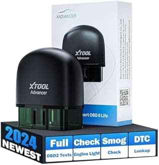 XTOOL Advancer AD20 OBD2 Scanner Check Engine Light Code Reader Diagnostic Scan Tool for iPhone/Android, OBDII Scanner for Car, Mode 6, Live Data, Freeze Frame, Performance/Battery Test, Smog Check