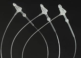 7 Inch 500 Pcs Plastic Fasteners Hang Tags Clear Snap Lock Pins Security Loop Price Tag Pins Safety Ring Ties for Retail Store Clothing Accessory(7” 500pcs, Clear)