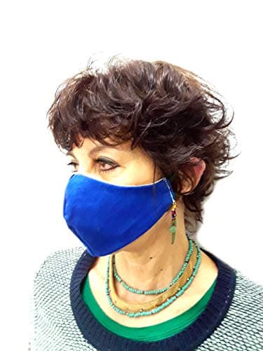 Multicolored Cotton Face Covers Washable, Reusable, Reversible, Adjustable, Made in USA, Write Size (XL, L, M, S) in the Address Line