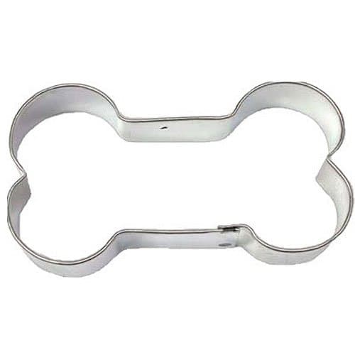Foose Dog Bone Cookie Cutter 4 Inch –Tin Plated Steel Cookie Cutters – Dog Bone Cookie Mold
