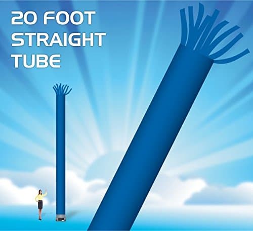 20 Foot Inflatable Tube – Inflatable Dancer Tube – Sky Puppet Dancing Balloon. Fits all 18 inch fans. Blue Color - Fabric Only