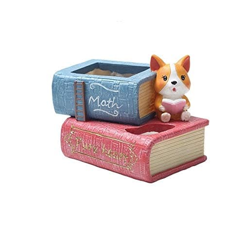 Guuchuu Pot Cute Book Succulent Planter Pot (1 Pot Only Plant not Included)