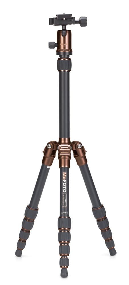 MeFOTO Classic Aluminum Backpacker Travel Tripod Kit - Chocolate (A0350Q0E)