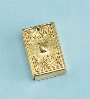 Cir-Kit Concepts Dollhouse Miniature Switch Plate Cover, Decorative Brass #CK1011A