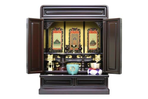 Altar / mini altar / small on -standing ' No. 18 Japan Sakura : Sakura Color' Nishi Honganji for luxury Buddhist set u0026 your Buddha aside samurai with axis < width 43.6cm high 55.3cm depth 28.7cm>