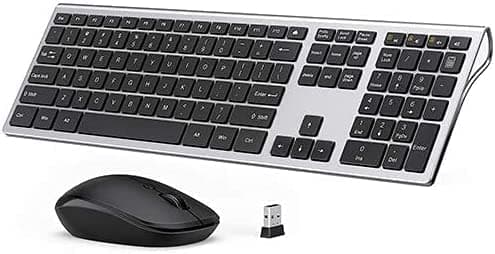 Wireless Keyboard Mouse Combo - Silver