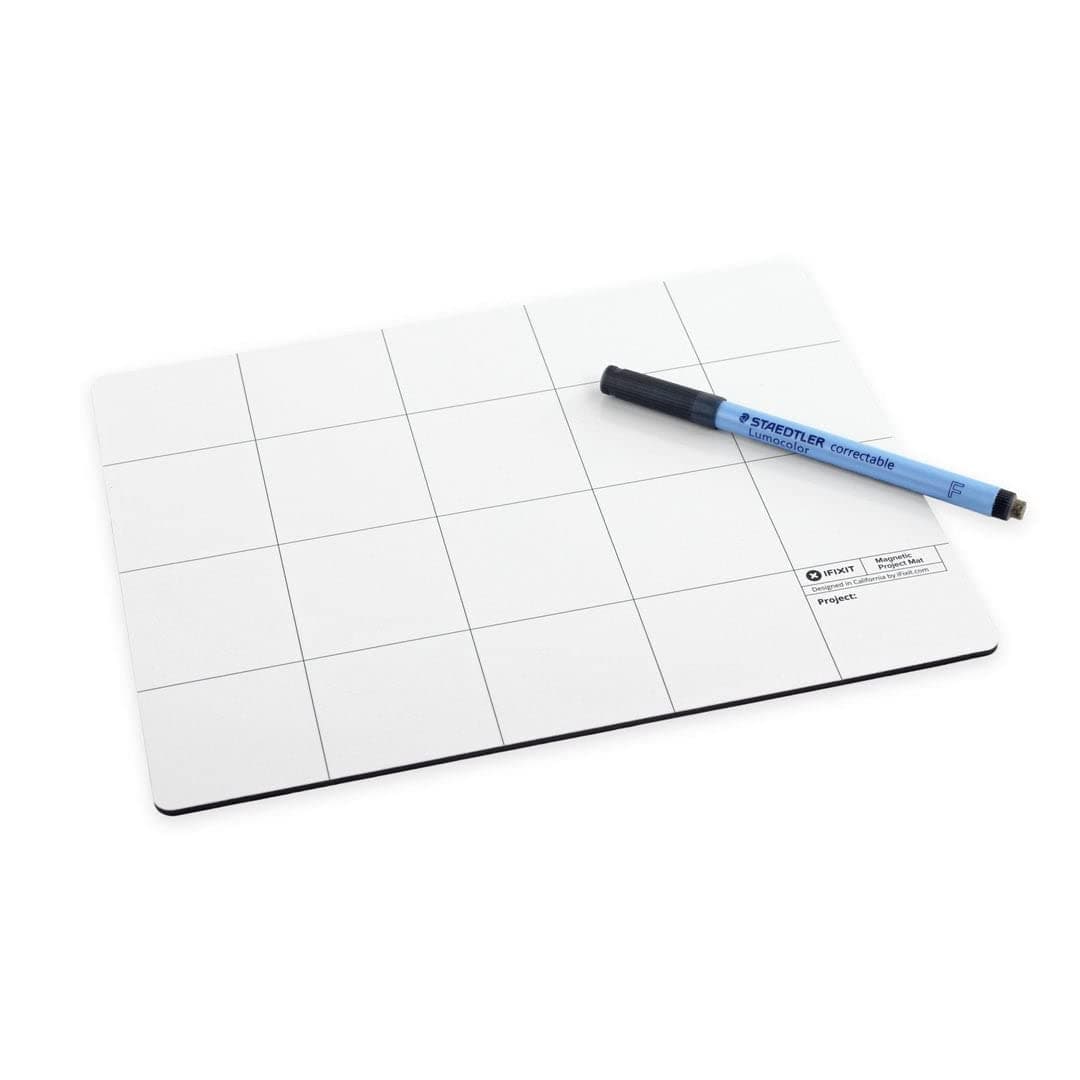 Magnetic Project Mat - Magnetische Unterlage inklusive Stift zum sortieren von bits ersatzteile zum iphone smartphone reparieren