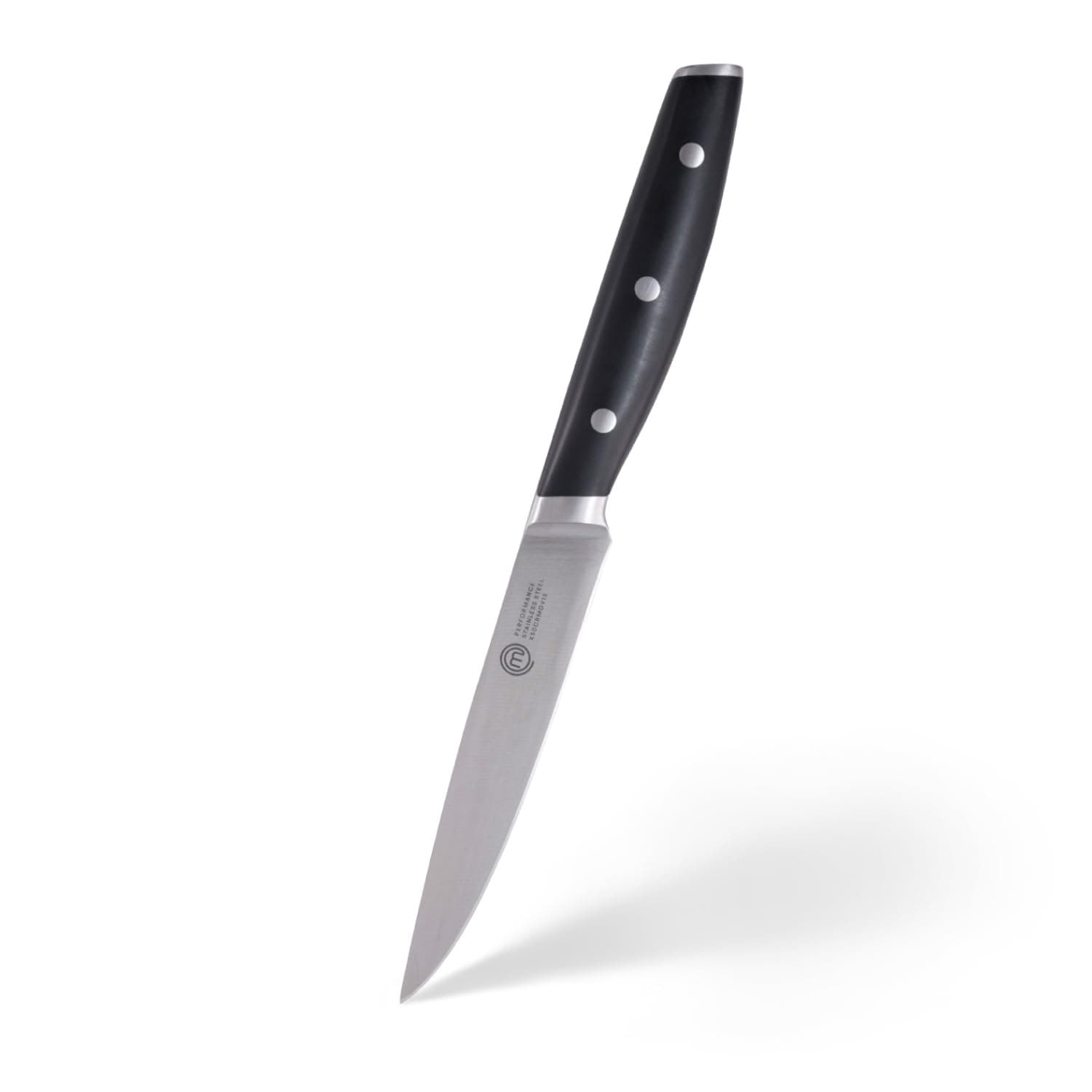 MasterChef Utility Knife 9.5" with High Carbon Stainless Steel Blade and Triple Riveted Handles, Professional Quality Kitchen Knife for Precision Cooking at Home, Perfectly Balanced, Razor Sharp