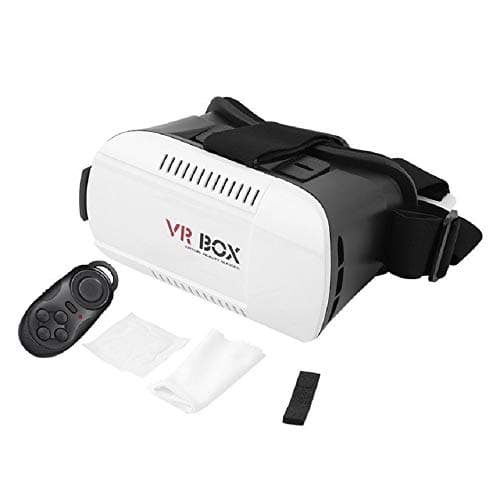 VR01 3D VR Virtual Reality Headset 3D Glasses for 4.7"-6.0" Smart Phone, with Remote for Android iOS iPhone Samsung