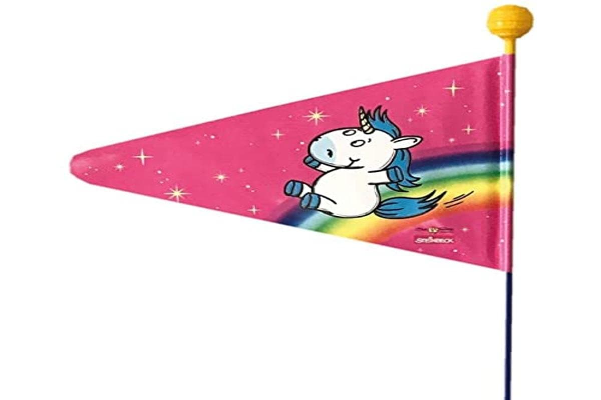 Steinbeck Bicycle Pennant Unicorn, 2 Pieces Safety Flag 836154