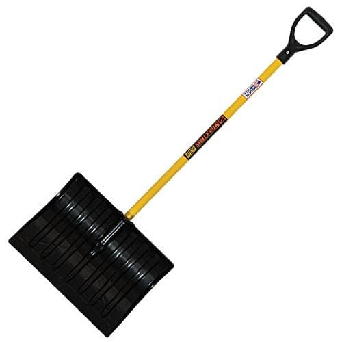 MRC SeymourCommercial Snow Shovel with Fiberglass Handle (18 Inch Blade, 44 Inch Handle)