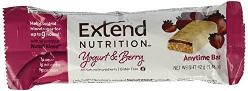 Extend Sugar Free Protein Bar, Yogurt and Berry, 15 Count by Extend