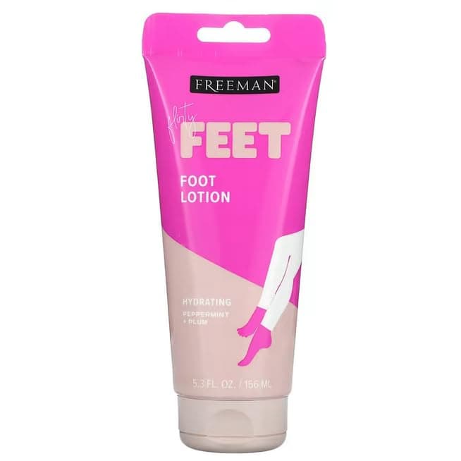 Freeman Bare Foot Hydrating Foot Lotion, Peppermint & Plum 5.30 oz