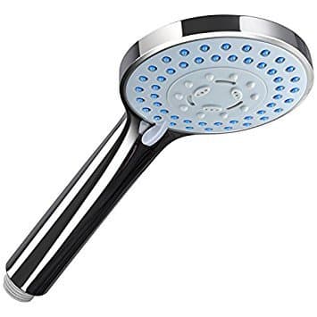 Shower Head,Exwell Five-Mode Low Flow Handheld Rain Shower Heads for Bathroom,Bathroom Accessories with 10M of Teflon Tape(4" Standard Joint)