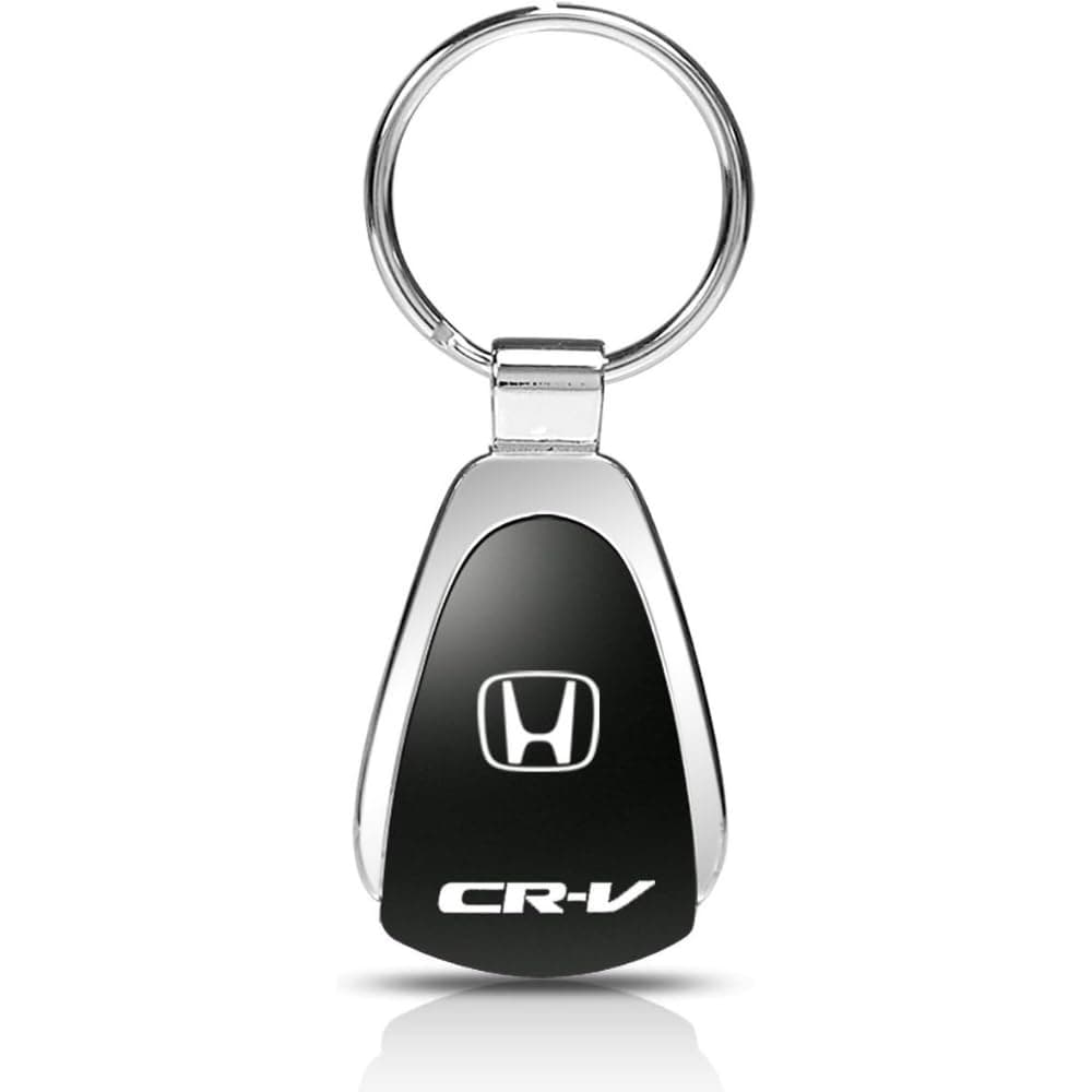 AU-TOMOTIVE GOLD, INC. Officially Licensed Black Teardrop Key Chain for Honda CR-V