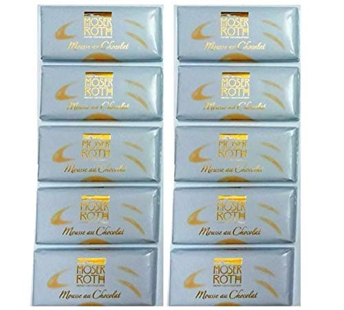 Aldi Moser Roth Mousse Au Chocolat White Fairtrade Chocolate Bar 2 x 187.5g 10 Individually Wrapped Bars x 37.5g