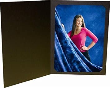 Black Photo Folder for 5x7/4x6 (Pack of 50) Cut corners