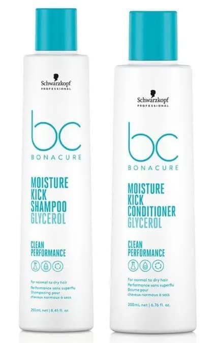 Schwarzkopf BC Clean DUO Moisture Kick Shampoo 250ml and Conditioner 200ml