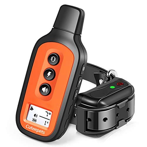 Dog Training Collar, Rechargeable Dog Shock Collar w/3 Training Modes, Beep, Vibration and Shock, 100% Waterproof Training Collar, Up to 1600Ft Remote Range, 0~16 Shock Levels Dog Training Set