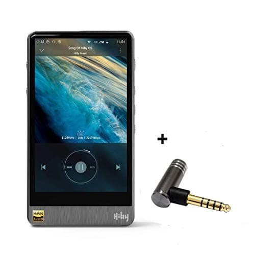 HiBy R6 Pro Portable Hi-Fi Music Player Hi-Res Audio Player Bluetooth MP3 Player, Newly Updated Android OS 8.1 (Aluminium Alloy Gray) with Free 2.5mm to 4.4mm Adaptor