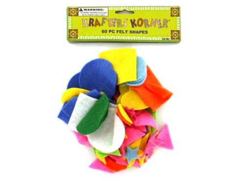 Wholesale Set of 24, Craft Felt Shapes (Crafts, Felt Shapes)
