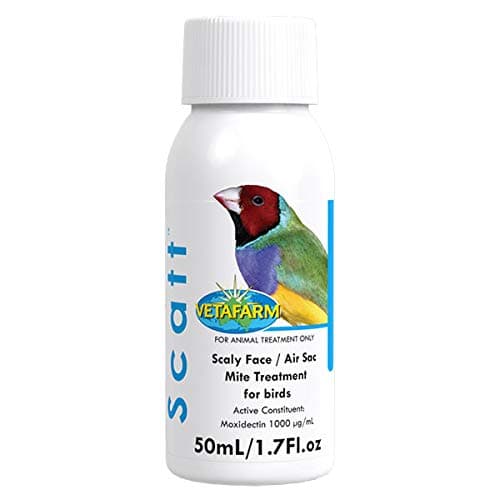 FabFinchesUK Vetafarm SCATT 50ml Air Sac Mite Bird Mites Red Mite Scaly Face Lice Spot on Treatment for All Birds Finches Budgies Canaries