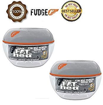 2 x Official Fudge Fat Hed Medium hold Volumising Texture Paste 75g