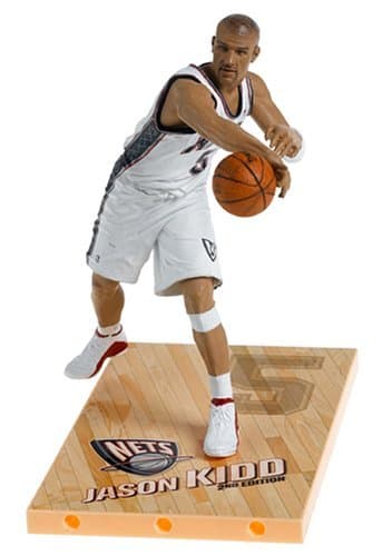 NBA Series 8 Figure: Jason Kidd with White Nets Jersey by Sports Picks