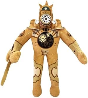 Plush Titan Clockman Plush Doll Funny Stuffed Anime Game Plush Figure Toys Gift for Fans Aldults