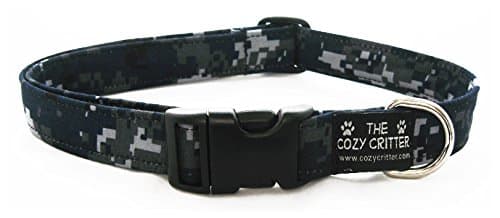 Cozy Critter Navy Digital Camouflage Dog Collar