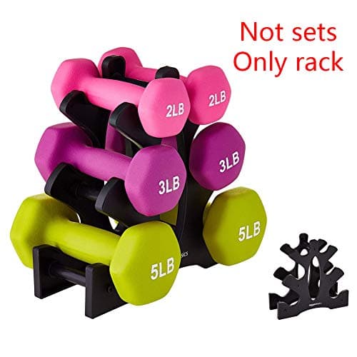 SUHAPPY Weight Lifting Dumbbell Tree Rack Stands,Weightlifting Holder Dumbbell Floor Bracket(Not Included Dumbbells)…
