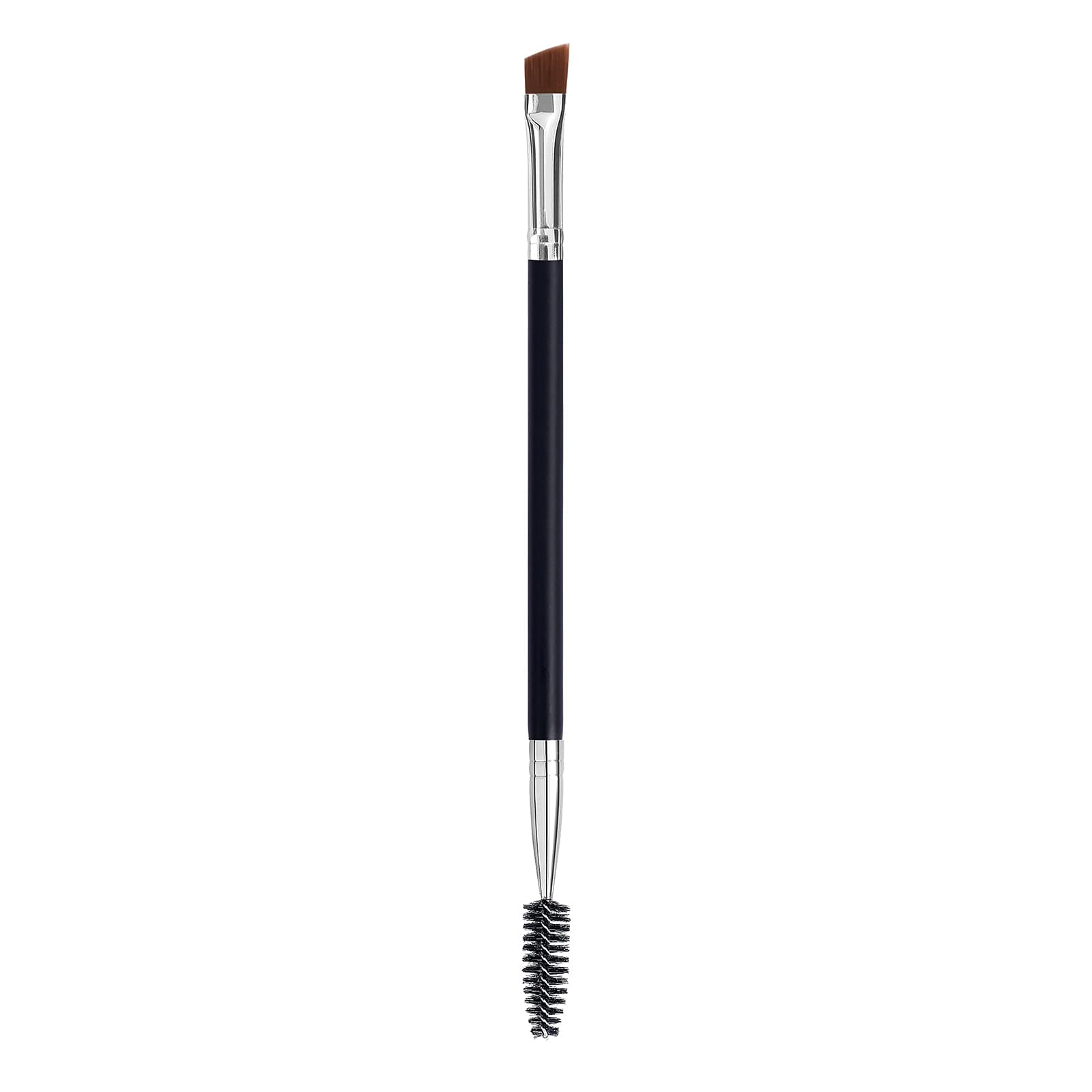 Duo Eye Brow Brush - Angled Eyebrow Brush, Spoolie, Eyelash Comb - 1 Pcs