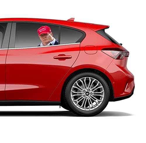 aahs!! Engraving Aahs Donald Trump Decals Car Stickers Funny Window Peel Off Political (Trump Red Hat)