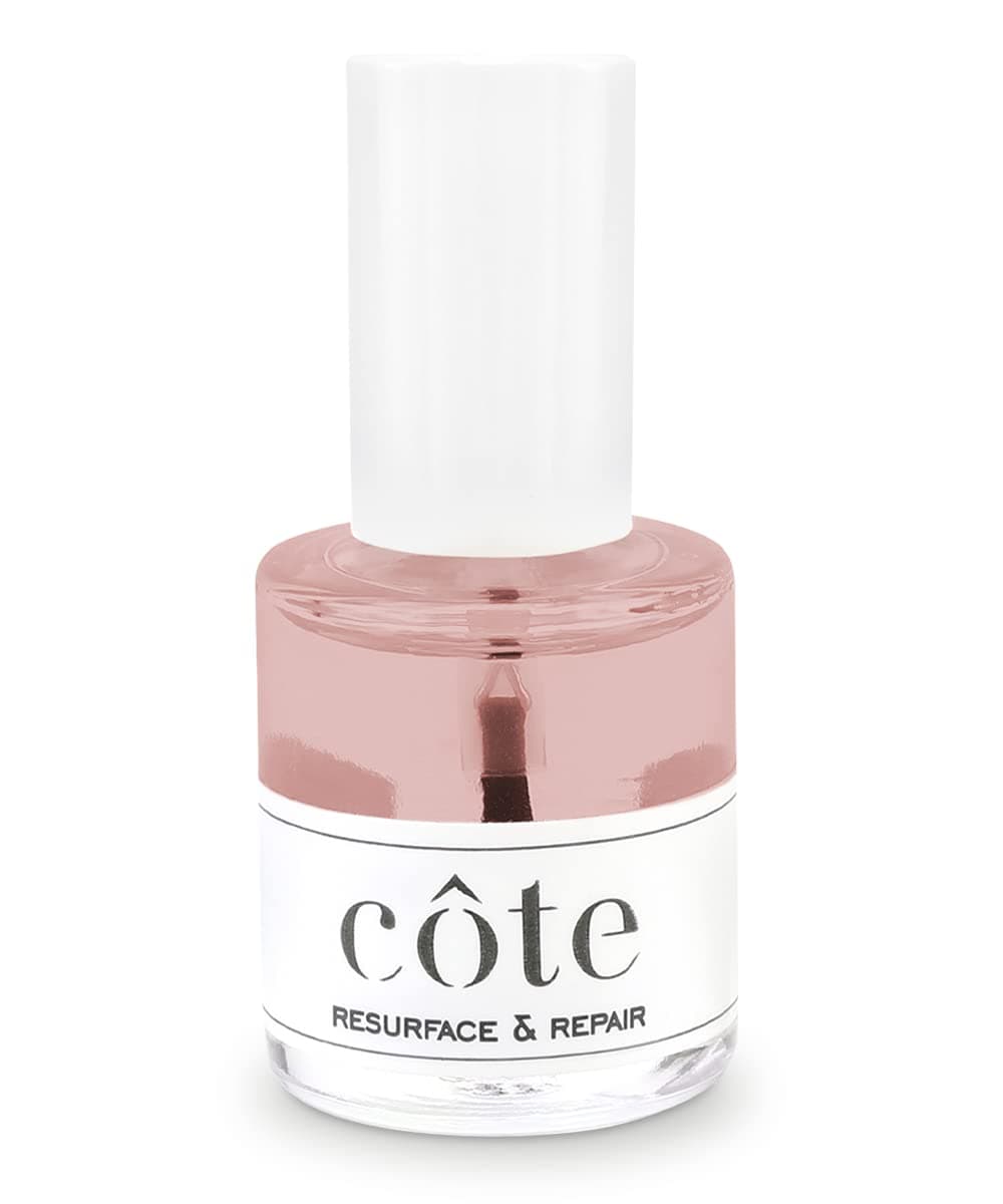 Cote resurface & repair base coat - 0.4oz Nail Stregthener - Nail Repair for Damaged Nails - Post Gel & Acrylic Removal Nail Care - Vegan Non Toxic w/ Lavender Ginseng & Calcium Fluoride