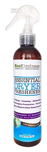 EcoKindness Organic Fabric Softener Dryer Freshener Spray, Hypoallergenic, Essential Oils, 8 Fl. Oz.