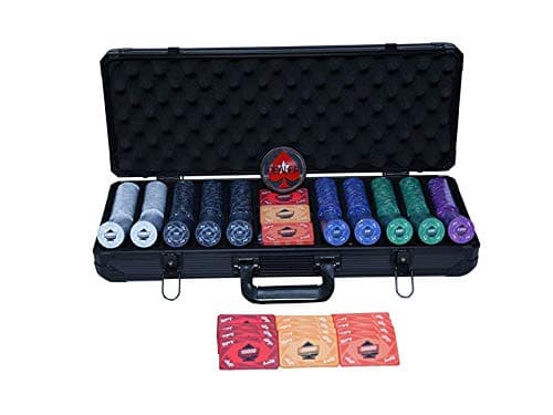 500Pcs EPT chipset with 30 Plaques/Bricks (10000,25000,50000) and 2 Modiano Platinum Cards