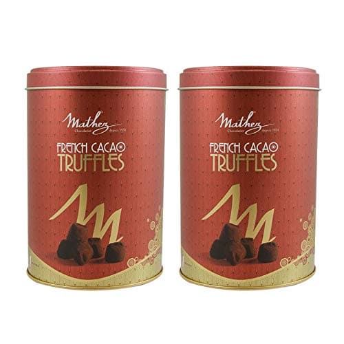 Mathez（マセズ）　フレンチ プレーン トリュフ チョコレート 2缶セット