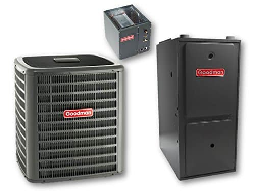 3.5 Ton 13 Seer Goodman 100,000 Btu 96% Afue Gas System - GSX130421 - CAPF3642C6 - GMSS961005CN - TX5N4