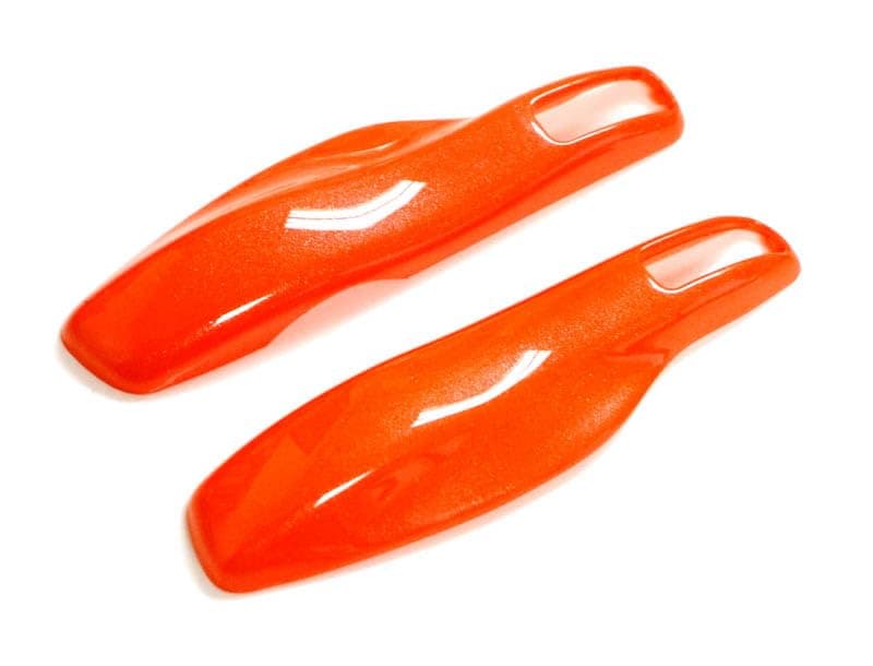 iJDMTOY Direct Replacement Lava Orange Color Key Fob Side Panel Trims Compatible with Porsche Cayenne Panamera Macan 911, etc