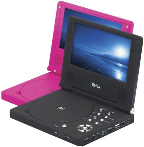 Tevion 7" Portable DVD Player in BLACK
