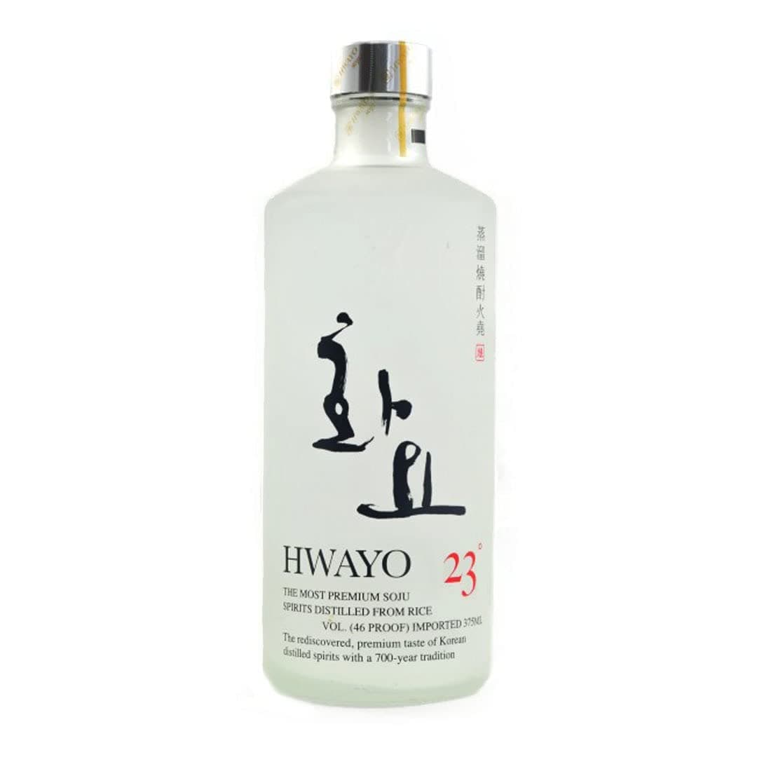 Korean Premium Hwayo 23 참 소주 Beverage Drink Mixer 375ml (Pack of 6)