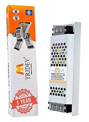 DC 12V 5A 60W Switching Power Supply Universal Regulated Transformer (AC 220V/240V to DC 12Volt 5Ampere 60Watts Suitable for LED Strips, car stereos, Wireless routers, Printers..