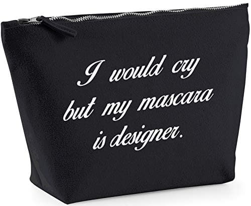 Hippowarehouse I would cry but my mascara is designer printed make up cosmetic wash bag 18x19x9cm