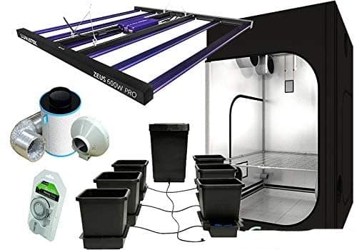 Grow Tent Kits - Autopot System, LED Lumatek, SJ Tent & Ram Extraction Kit (Kit DR 150 + Zeus 600W Pro + Autopot 6 pot System)