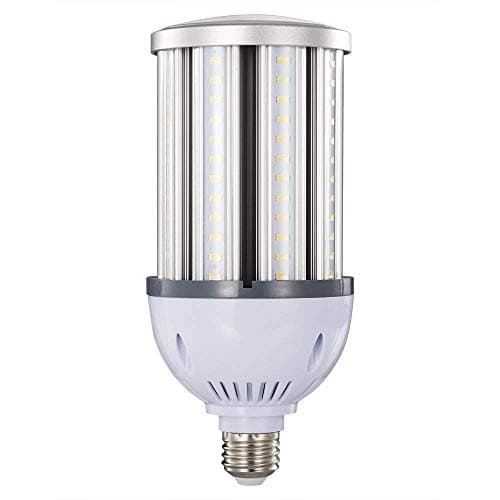 36W 38W 40W LED Corn Light Bulb,E26 Medium Screw Base,Street and Area Light,175Watt Equivalent,Metal Halide High Pressure Sodium Replacement,4300lumen,5000K Daylight,360°Flood Light,ETL Listed