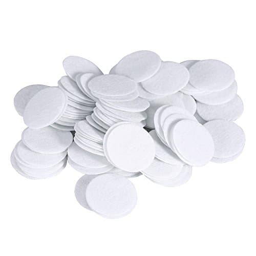 100Pcs Cotton Filter, Face Scrub Pads Refill, Exfoliating Round Refill for Beauty Machine